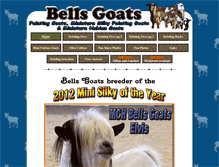 Tablet Screenshot of bellsgoats.com